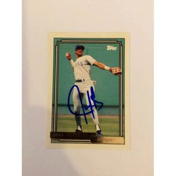1992 Topps Juan Gonzalez IP Autograph #27 (035) - Picture 1 of 2
